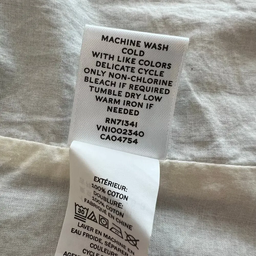 LL Bean Signature A-Line Fit and Flare Chambray Dress 14 Blue All Cotton - Picture 5 of 6